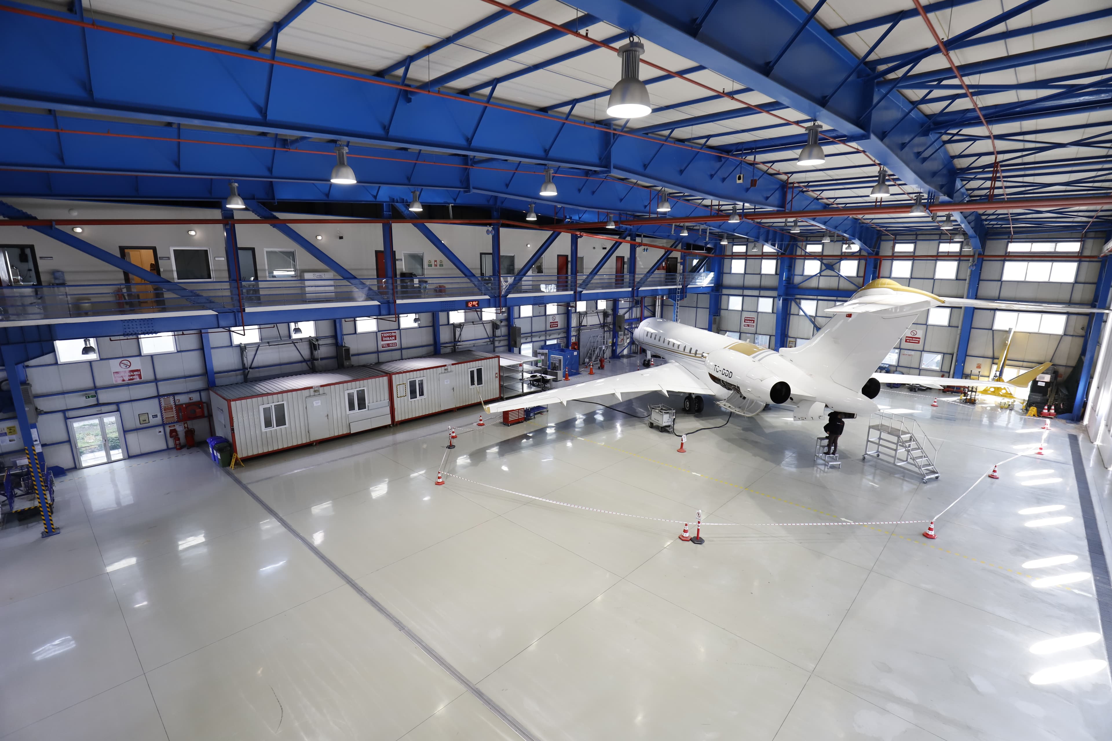 Falcon Aerospace hangar at Istanbul Atatürk Airport