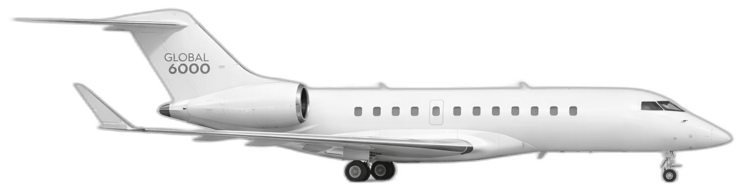 Global 6000 silhouette