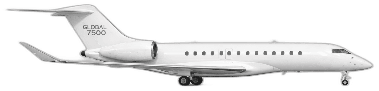 Global 7500 silhouette