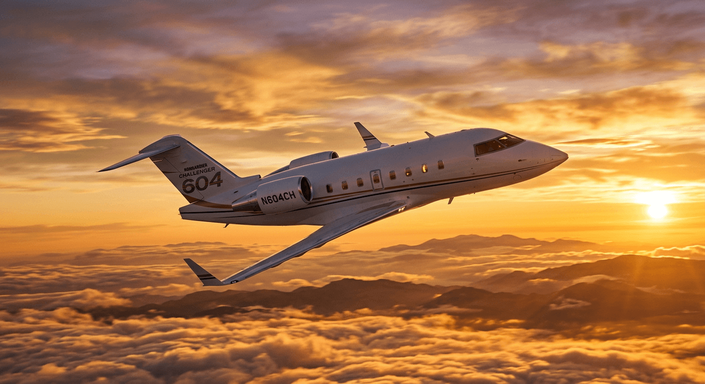 Bombardier business jet