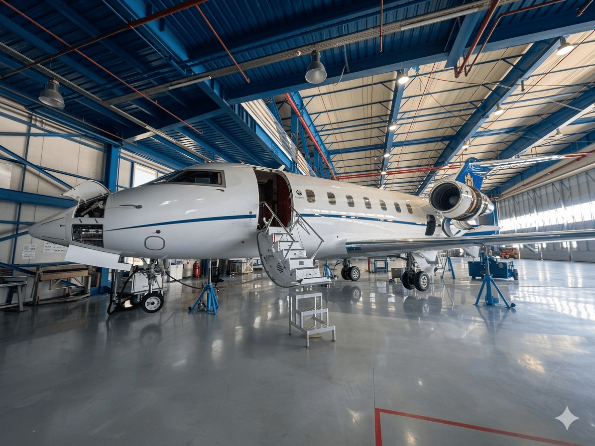 Falcon Aerospace maintenance team at work